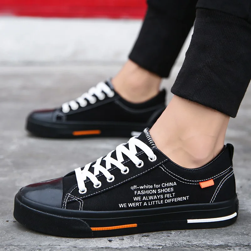Men's Vulcanize Shoes Canvas Male Sneakers Fashion Lace-up Solid Shoes Rubber Flat Autumn Casual Man Shoes
Men's Vulcanize Shoes Canvas Male Sneakers Fashion Lace-up Solid Shoes Rubber Flat Autumn Casual Man Shoes