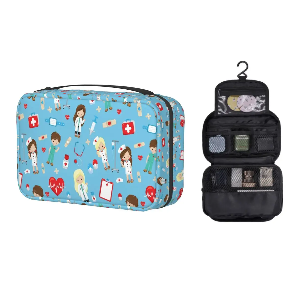 Cute Cute Pattern Travel Toiletry Bag for Women Hanging Nursing School Cosmetic Makeup Organizer Dopp Kit
Cute Cute Pattern Travel Toiletry Bag for Women Hanging Nursing School Cosmetic Makeup Organizer Dopp Kit