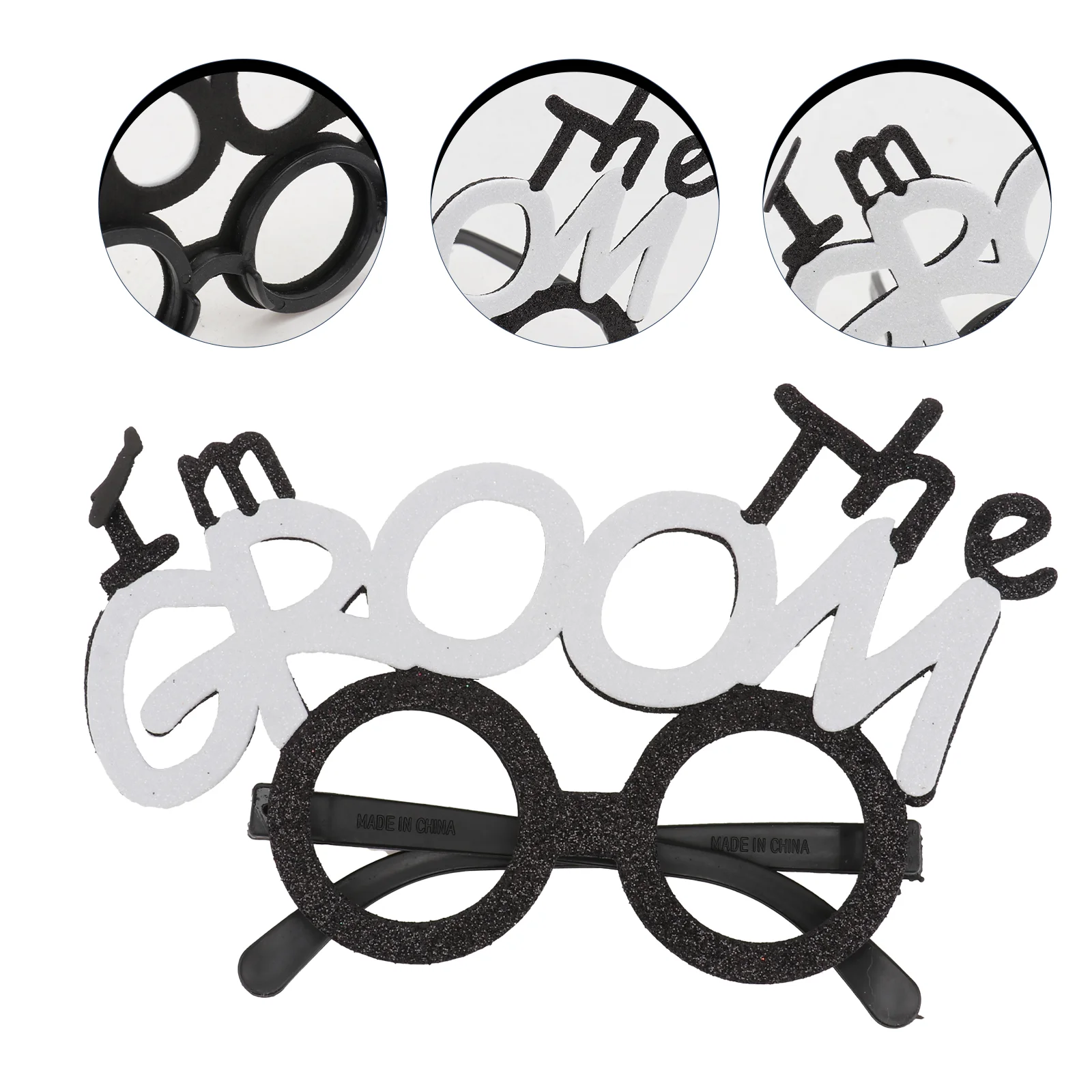Amosfun Wedding Party Eyeglasses I' The Groom Eyewear Hen Party Bridal Shower Glasses Photo Props
Amosfun Wedding Party Eyeglasses I' The Groom Eyewear Hen Party Bridal Shower Glasses Photo Props