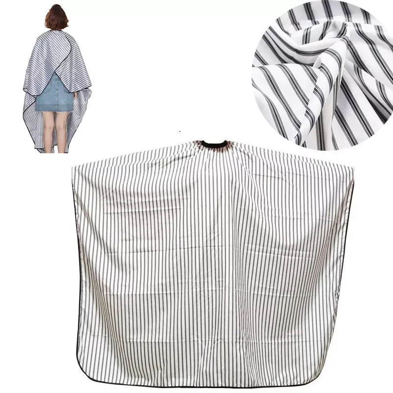 Adjustable Black and White Stripe High Quality Haircut Hairdressing Barber Cloth Waterproof Gown Hair Cutting/Barbers Cape
Adjustable Black and White Stripe High Quality Haircut Hairdressing Barber Cloth Waterproof Gown Hair Cutting/Barbers Cape