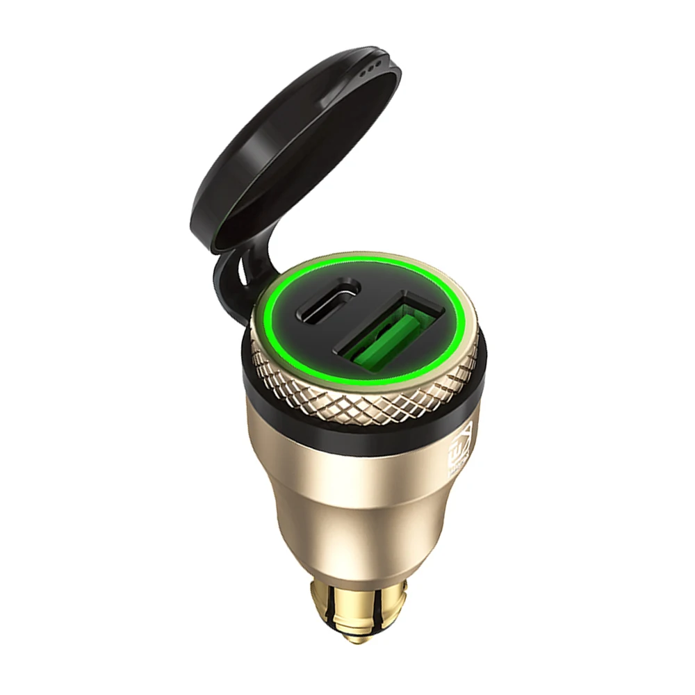 Aluminium Type-C PD Power Delivery 30W QC 3.0 Quick Charger USB Charger Waterproof for Hella DIN Socket BMW Ducati Triumph
Aluminium Type-C PD Power Delivery 30W QC 3.0 Quick Charger USB Charger Waterproof for Hella DIN Socket BMW Ducati Triumph