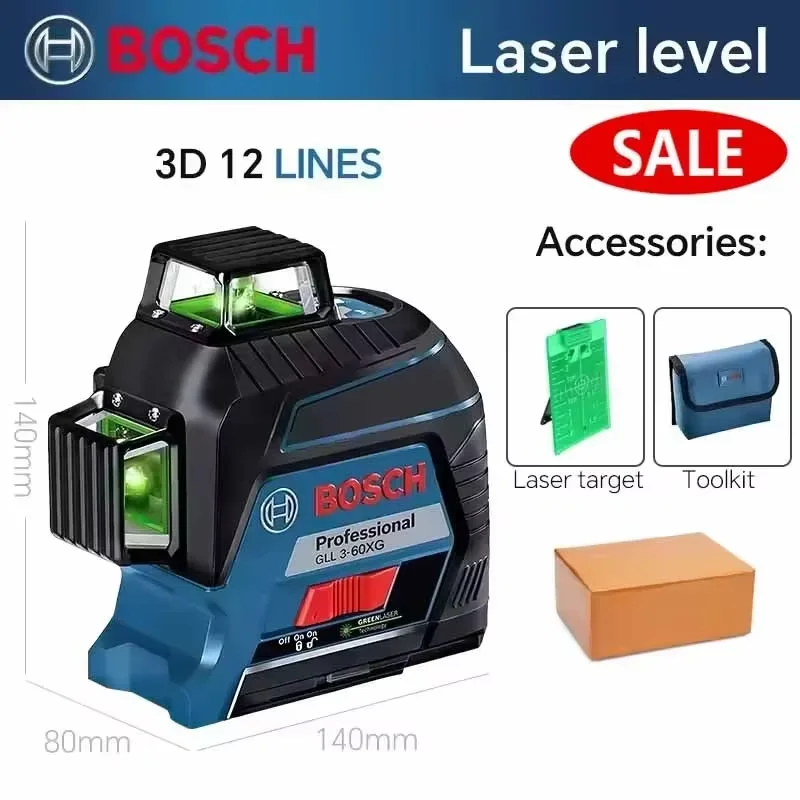 Bosch GLL3-60XG Зеленый лазерный уровень
Bosch GLL3-60XG Зеленый лазерный уровень