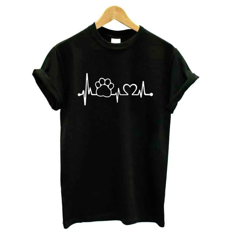Paw Heartbeat Lifeline dog cat Women tshirt Cotton Casual Funny t shirt For Lady Girl Top Tee Hipster 3 Colors Drop Ship BLACK
Paw Heartbeat Lifeline dog cat Women tshirt Cotton Casual Funny t shirt For Lady Girl Top Tee Hipster 3 Colors Drop Ship BLACK
