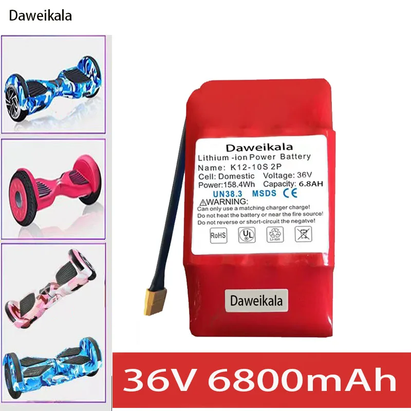 100% New Original 36v 6.8Ah lithium battery 36V 6800mAh scooter twist car battery 10s2p 36v battery 6800mAh lithium ion pack
100% New Original 36v 6.8Ah lithium battery 36V 6800mAh scooter twist car battery 10s2p 36v battery 6800mAh lithium ion pack