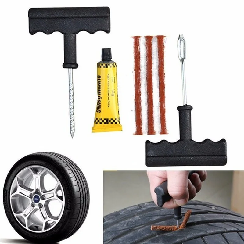 Car Tire Repair Tool Set Auto Tire Puncture Repair Plug Repairing Kit Needle Patch Fix Tool Rubber Stripe Garage Car Accessories
Car Tire Repair Tool Set Auto Tire Puncture Repair Plug Repairing Kit Needle Patch Fix Tool Rubber Stripe Garage Car Accessories