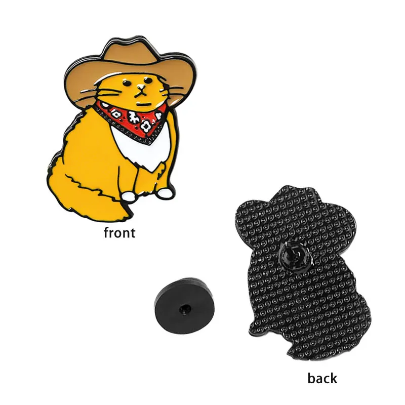 Cartoon Cute Cat Brooch Enamel Lapel Pin Badge Western Cowboy Cat Gift For Kids Shirt Backpack Decorate Badge Accessories
Cartoon Cute Cat Brooch Enamel Lapel Pin Badge Western Cowboy Cat Gift For Kids Shirt Backpack Decorate Badge Accessories
