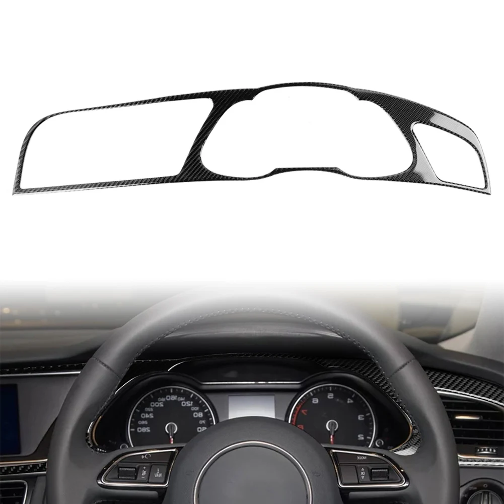 

Консоль из углеродного волокна RHD для приборной панели, декоративная отделка для Audi A4 B8 RS4 S4, автомобильные аксессуары
