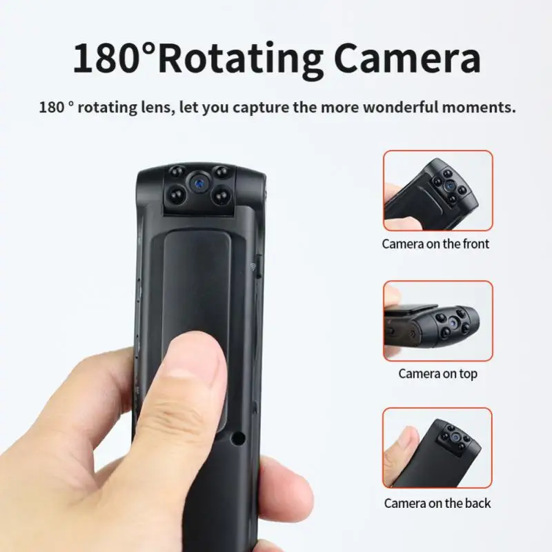 1080P Mini Camera Portable Micro Cam Body Video Recorder Max Support 128G TF Card Handheld DV Back Clip U Disk Camcorder Camera
1080P Mini Camera Portable Micro Cam Body Video Recorder Max Support 128G TF Card Handheld DV Back Clip U Disk Camcorder Camera