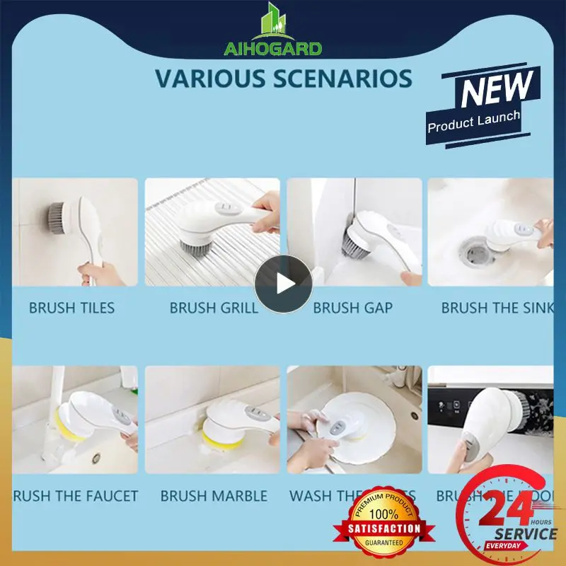 Многофункциональная щетка для ванной комнаты, чистящие кастрюли и посуды, щетка для мытья ванной комнаты, ванночка для мытья посуды, ручная чистящая щетка, 3 насадки