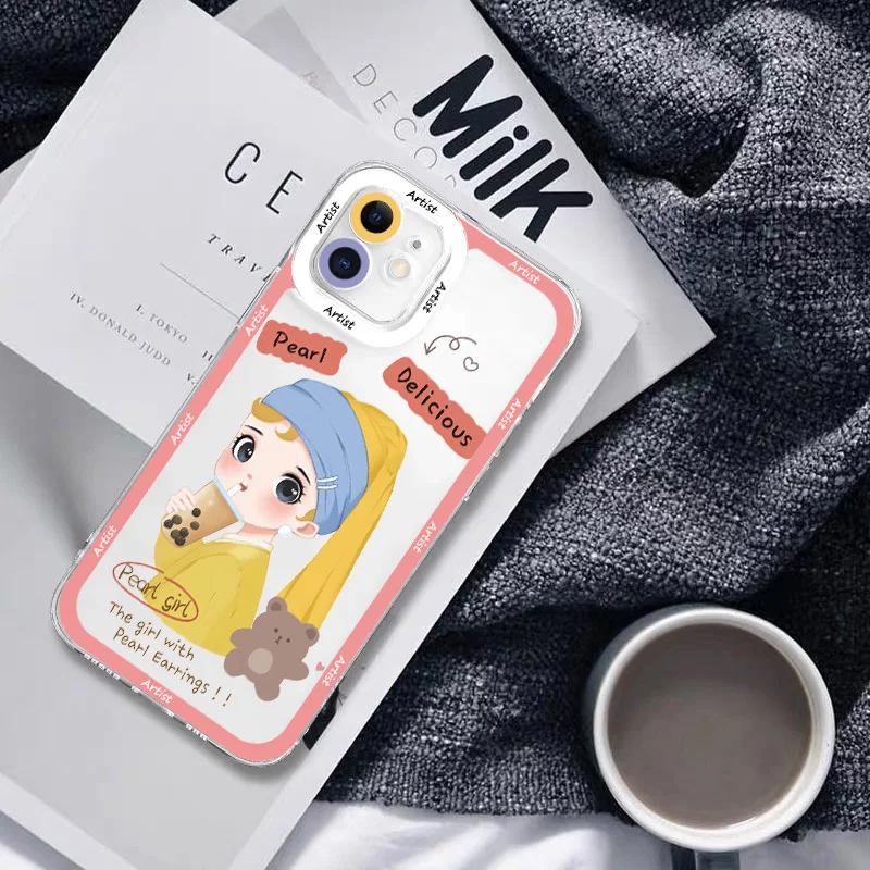Famous Oil Painting Characters Spoof Clear Phone Case For iphone X XR XS 7 8 Plus SE 2020 11 12 13 Pro Max Art Apple Phone Cover
Famous Oil Painting Characters Spoof Clear Phone Case For iphone X XR XS 7 8 Plus SE 2020 11 12 13 Pro Max Art Apple Phone Cover