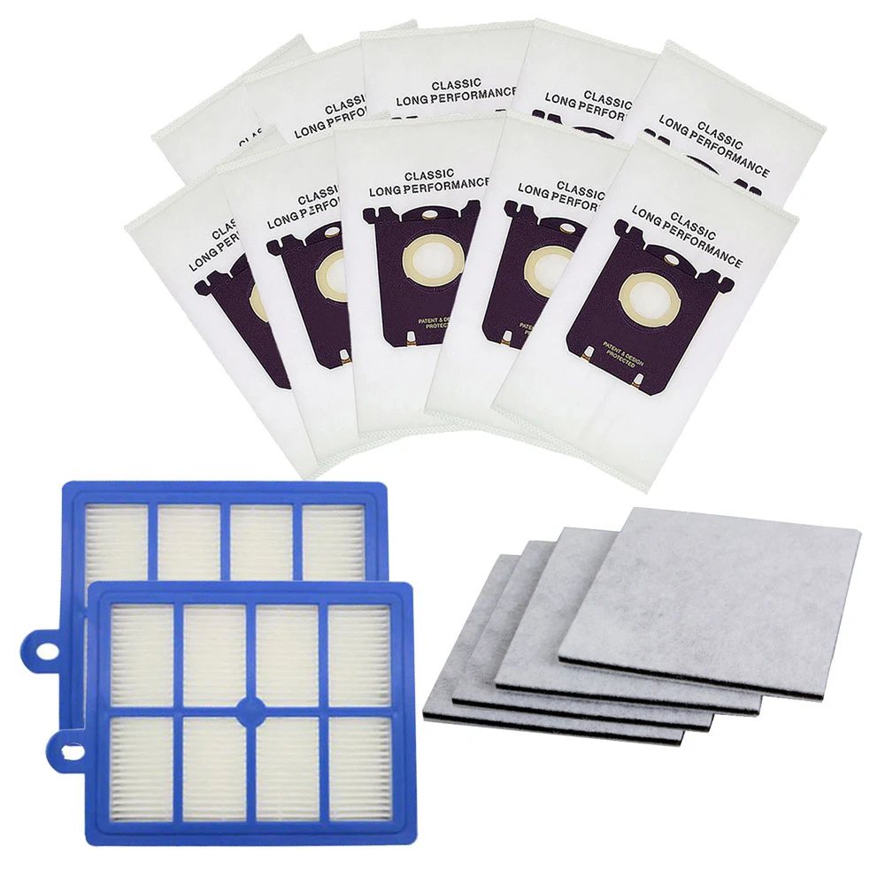 10PCS Vacuum Cleaner Dust Bags for s-bag and 2PCS H12 Hepa filter+4PCS Motor cotton filter fit for Philips Electrolux Cleaner
10PCS Vacuum Cleaner Dust Bags for s-bag and 2PCS H12 Hepa filter+4PCS Motor cotton filter fit for Philips Electrolux Cleaner