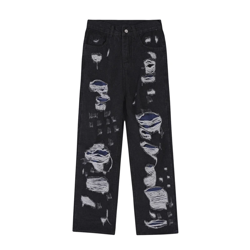 Новые джинсы в стиле хип-хоп с дырками, мужские брюки, уличная одежда, свободные прямые джинсы для мужчин
Новые джинсы в стиле хип-хоп с дырками, мужские брюки, уличная одежда, свободные прямые джинсы для мужчин