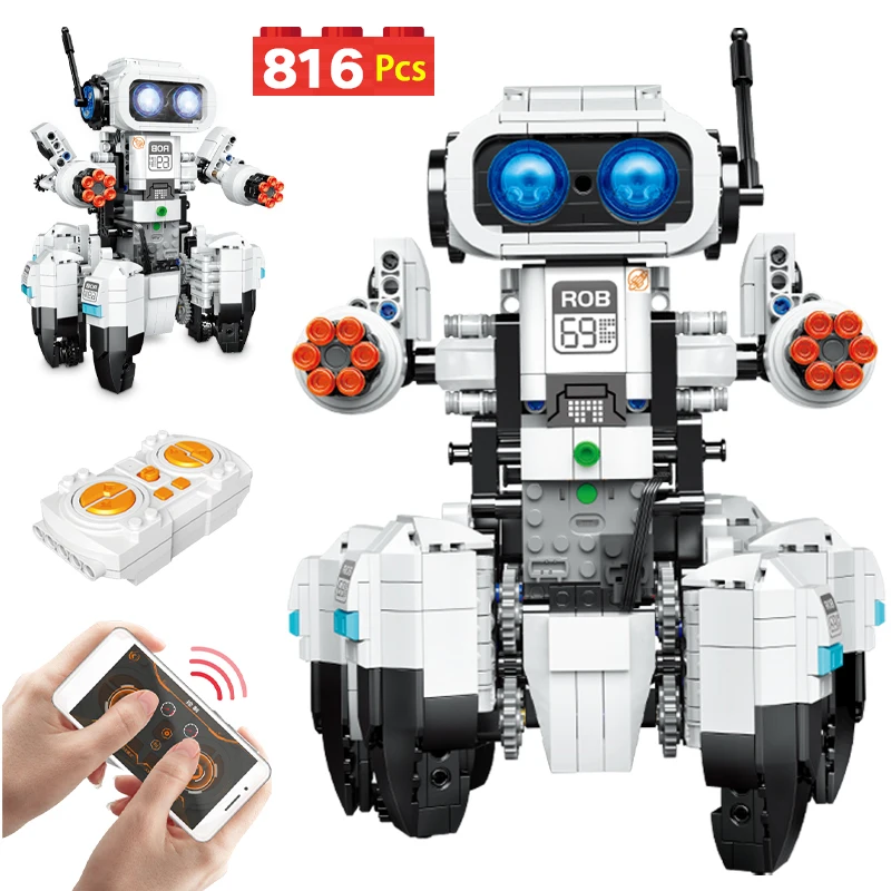 Creative APP Programming Remote Control Robot technical expert RC Electric Intelligent Robots model building blocks toy gift
Creative APP Programming Remote Control Robot technical expert RC Electric Intelligent Robots model building blocks toy gift