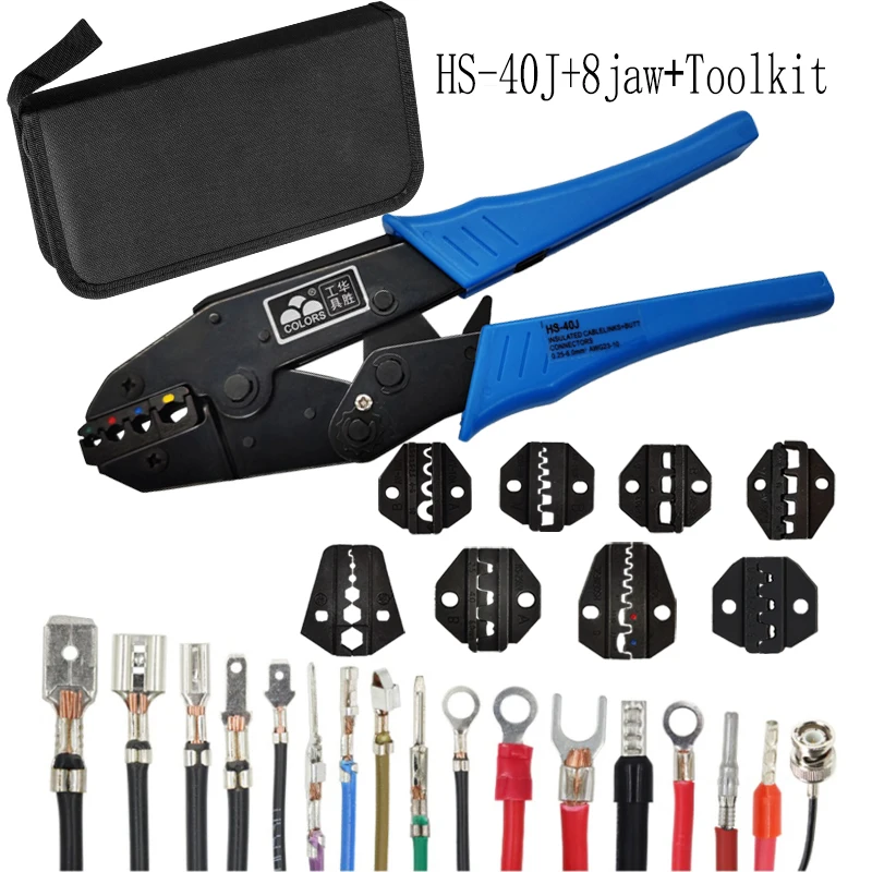 Crimping Pliers Clamp Tools Cap/Coaxial Cable Terminals Kit 230mm Carbon Ste Multi-Functional Electrical Maintenance Tool HS-40J
Crimping Pliers Clamp Tools Cap/Coaxial Cable Terminals Kit 230mm Carbon Ste Multi-Functional Electrical Maintenance Tool HS-40J
