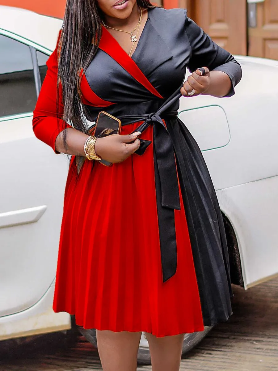 LW Plus Size Fashion Casual Women Cloth 2023 Autumn Elegant Lapel Office Ladies Tunic Business Work A Line Skirt Midi Dress
LW Plus Size Fashion Casual Women Cloth 2023 Autumn Elegant Lapel Office Ladies Tunic Business Work A Line Skirt Midi Dress