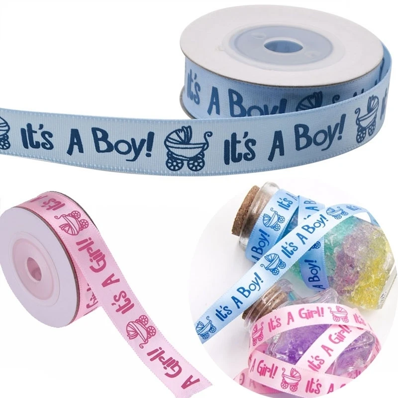 10 Yards /roll IT'S A BOY / GIRL Baby Shower Satin Gift Belt DIY Crafts Handmade Ribbons for 1st Birthday Kids Party Decoration
10 Yards /roll IT'S A BOY / GIRL Baby Shower Satin Gift Belt DIY Crafts Handmade Ribbons for 1st Birthday Kids Party Decoration