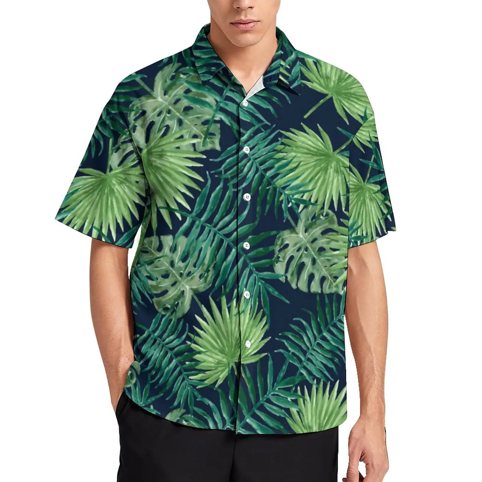 Повседневные рубашки с принтом тропических листьев и джунглей, Пляжная рубашка с принтом пальмовых листьев, Гавайские блузки Y2K, мужские ру... 
Повседневные рубашки с принтом тропических листьев и джунглей, Пляжная рубашка с принтом пальмовых листьев, Гавайские блузки Y2K, мужские ру...