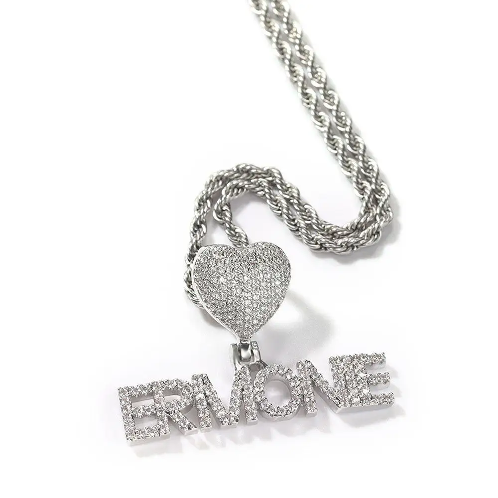 Customized Cursive Letter With Love Heart Clasp Custom Name Necklace Tennis Chain Cubic Zirconia Fashion Hiphop Jewelry Mom Gift
Customized Cursive Letter With Love Heart Clasp Custom Name Necklace Tennis Chain Cubic Zirconia Fashion Hiphop Jewelry Mom Gift