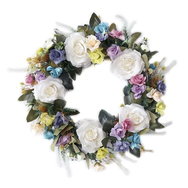 Spring Season Rose Wreath Artificial Garland Pendant Decorative Ornaments for New Year Birthday Holiday Party Decoration
Spring Season Rose Wreath Artificial Garland Pendant Decorative Ornaments for New Year Birthday Holiday Party Decoration