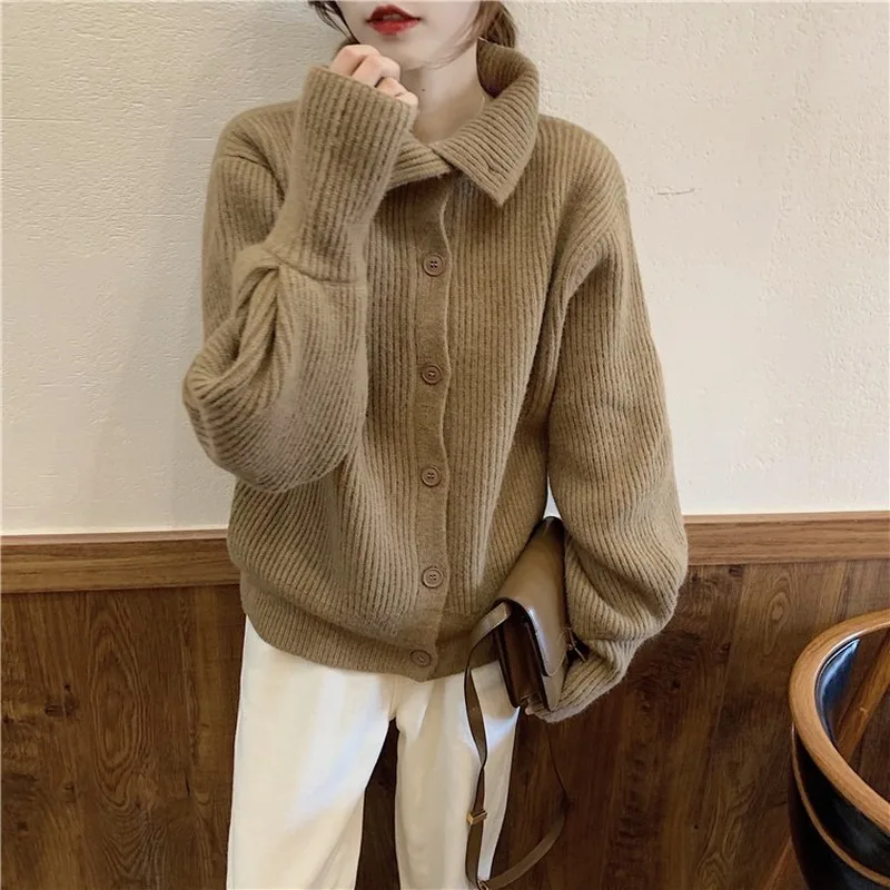 Autumn Winter Ladies Knitwear New Chic Loose Turtleneck Sweater Women Lantern Sleeves Thicken Knitted Cardigan Fashion Design
Autumn Winter Ladies Knitwear New Chic Loose Turtleneck Sweater Women Lantern Sleeves Thicken Knitted Cardigan Fashion Design