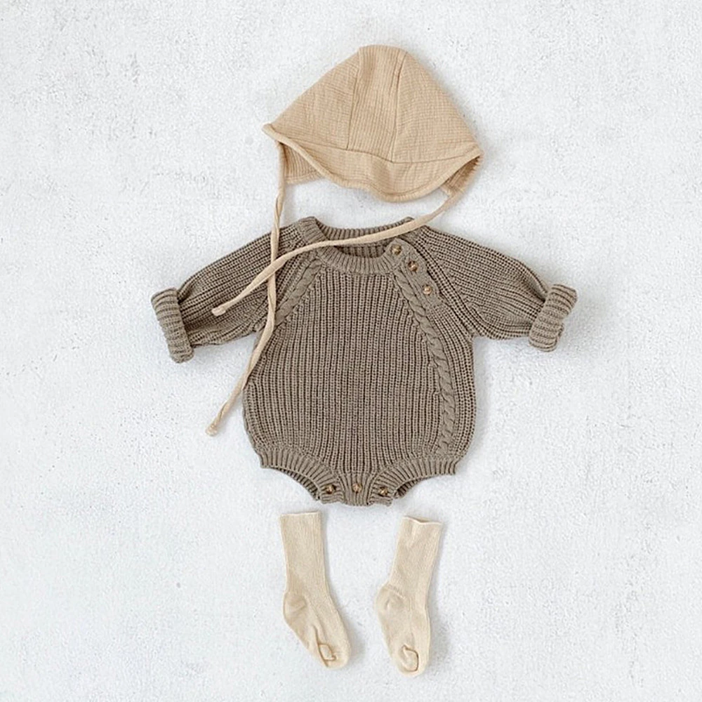 INS Korean New Baby Knitted Romper Autumn 2021 Boys Knitted One-piece Clothes Cute Little Hat Girls Sweater Set Toddler Onesies
INS Korean New Baby Knitted Romper Autumn 2021 Boys Knitted One-piece Clothes Cute Little Hat Girls Sweater Set Toddler Onesies