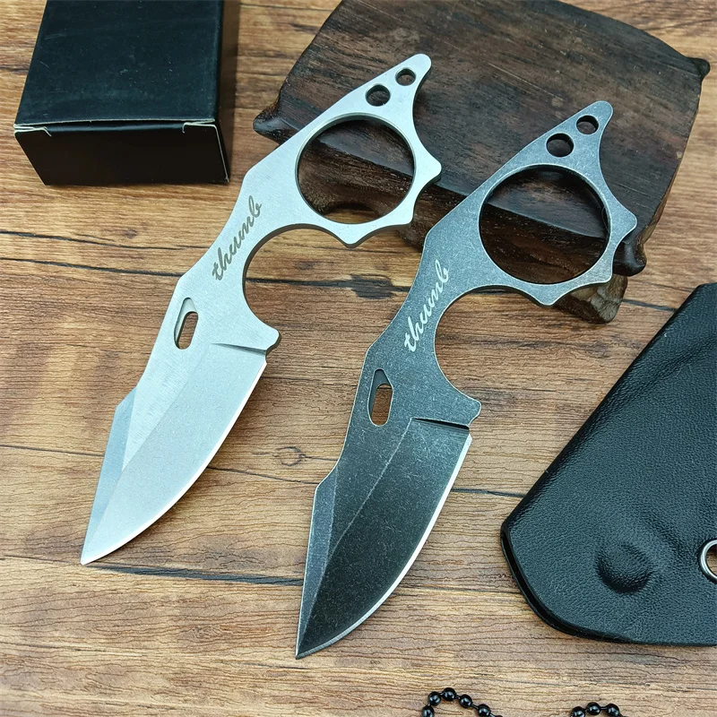 Mini Hunting Pocket Knife Lightweight Fixed Blade Knife Small Drop-Point Stonewashed Blade/Handle With Kydex Sheath Black Chain
Mini Hunting Pocket Knife Lightweight Fixed Blade Knife Small Drop-Point Stonewashed Blade/Handle With Kydex Sheath Black Chain