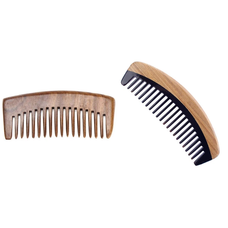 2 Pcs Hair Comb: 1 Pcs Natural Green Sandalwood Comb & 1 Pcs Wide Tooth Wooden Detangling Comb
2 Pcs Hair Comb: 1 Pcs Natural Green Sandalwood Comb & 1 Pcs Wide Tooth Wooden Detangling Comb