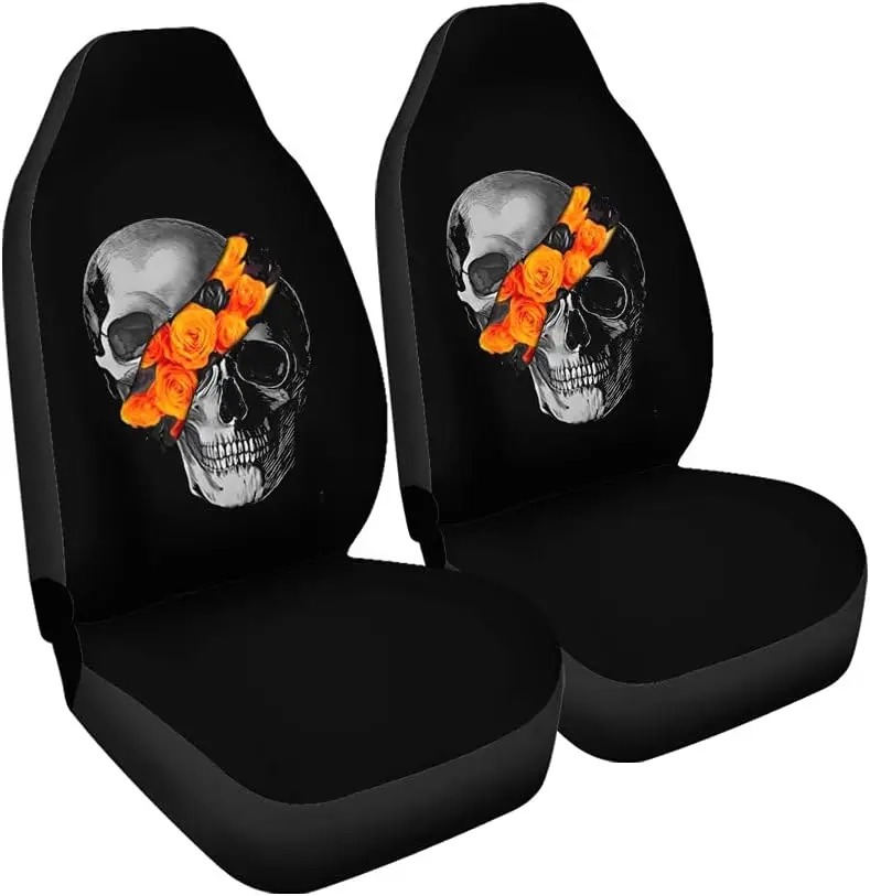 Funny Skulls Flora Skeleton Slash Front Car Seat Covers Auto Seat Covers Set of 2 Universal Fit Most Vehicle Cars Sedan Truck
Funny Skulls Flora Skeleton Slash Front Car Seat Covers Auto Seat Covers Set of 2 Universal Fit Most Vehicle Cars Sedan Truck