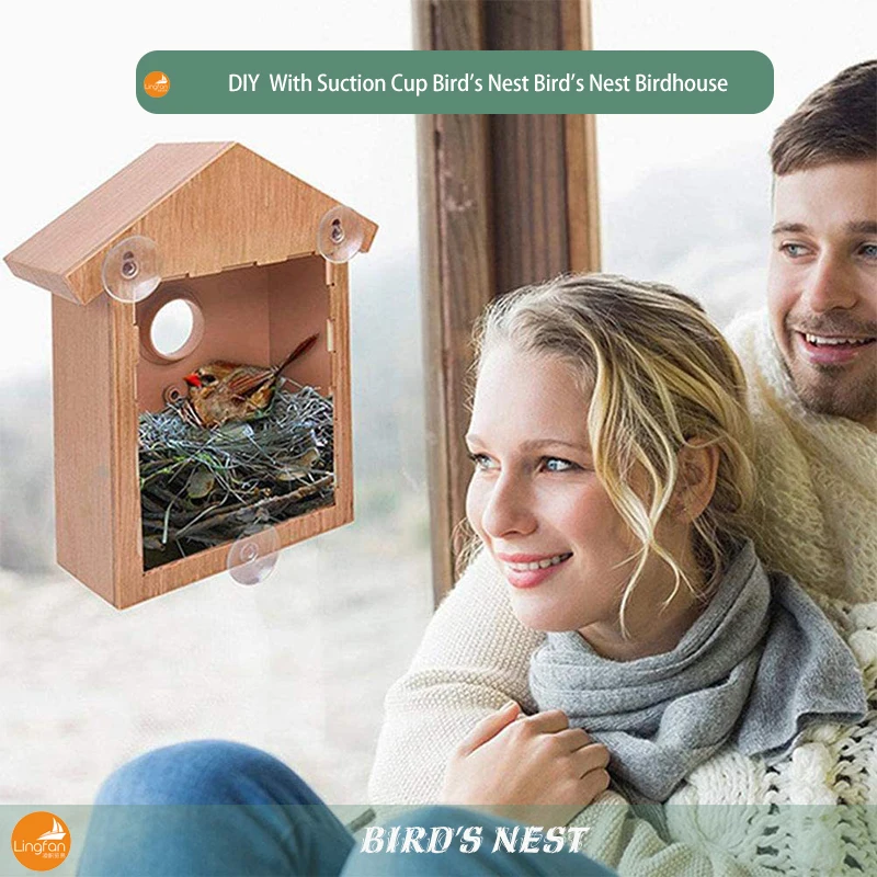 New Outdoor Bird's Nest Bird Feeder with Suction Cup Bird's Nest DIY Bird's Nest Birdhouse Outdoor Bird Feeder
New Outdoor Bird's Nest Bird Feeder with Suction Cup Bird's Nest DIY Bird's Nest Birdhouse Outdoor Bird Feeder