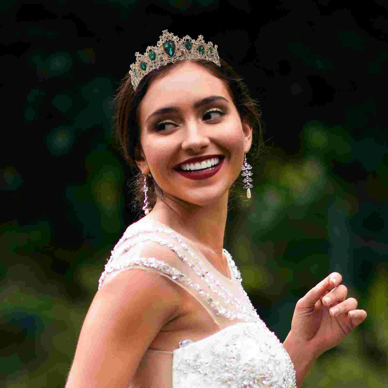 Wedding Bridal Flower Jewelry Set Baroque Tiara Crown with Comb Rhinestone Necklace Earrings Bridesmaids Costume for Prom Of
Wedding Bridal Flower Jewelry Set Baroque Tiara Crown with Comb Rhinestone Necklace Earrings Bridesmaids Costume for Prom Of