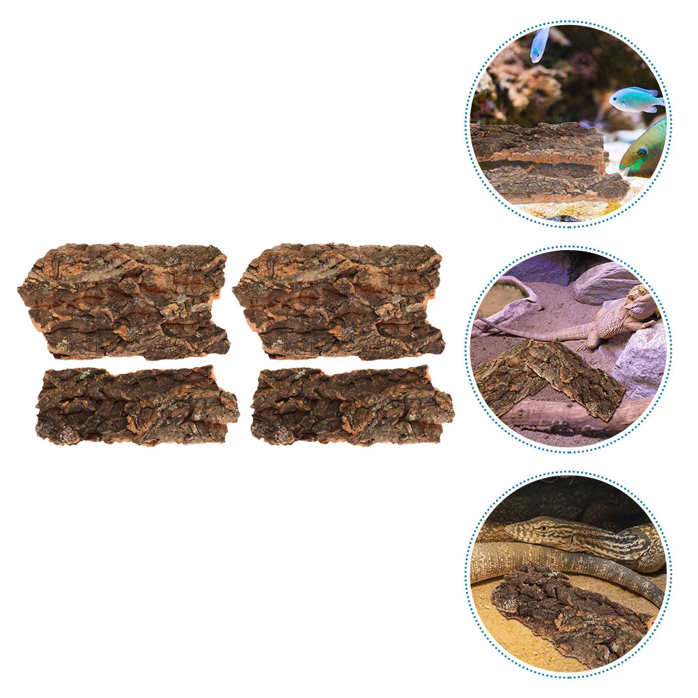 4 Pcs Fish Tank Decoration Bark Reptile Log Hideaway Reptile Hiding Hut Reptiles Reptile Bark Decorations Lizard Hideouts
4 Pcs Fish Tank Decoration Bark Reptile Log Hideaway Reptile Hiding Hut Reptiles Reptile Bark Decorations Lizard Hideouts