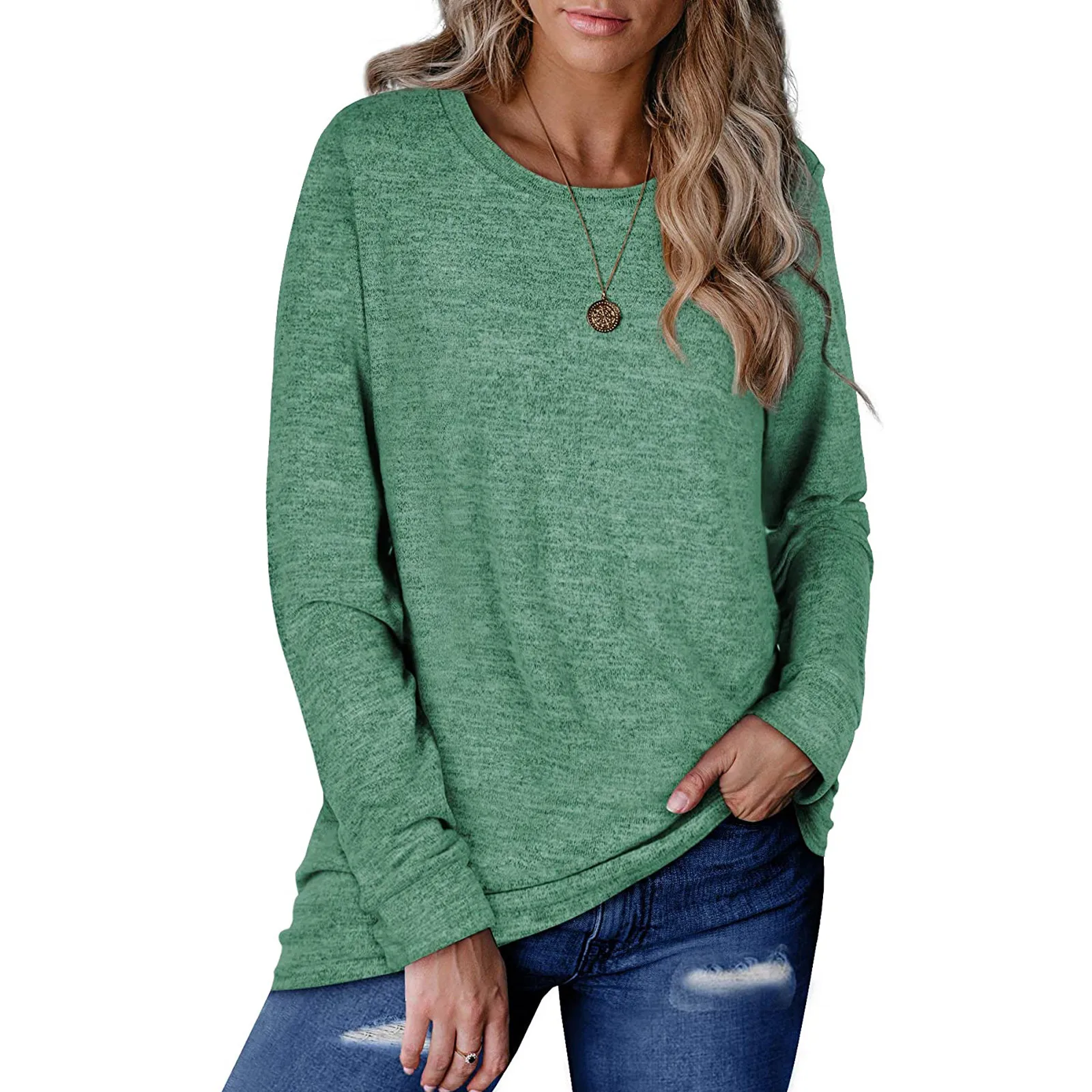 Long Blouse Color Knotted Sleeve Top Stitching O-Neck Pullover Solid Women's Women Dry Fit Shirts Business Casual Shirt Women
Long Blouse Color Knotted Sleeve Top Stitching O-Neck Pullover Solid Women's Women Dry Fit Shirts Business Casual Shirt Women