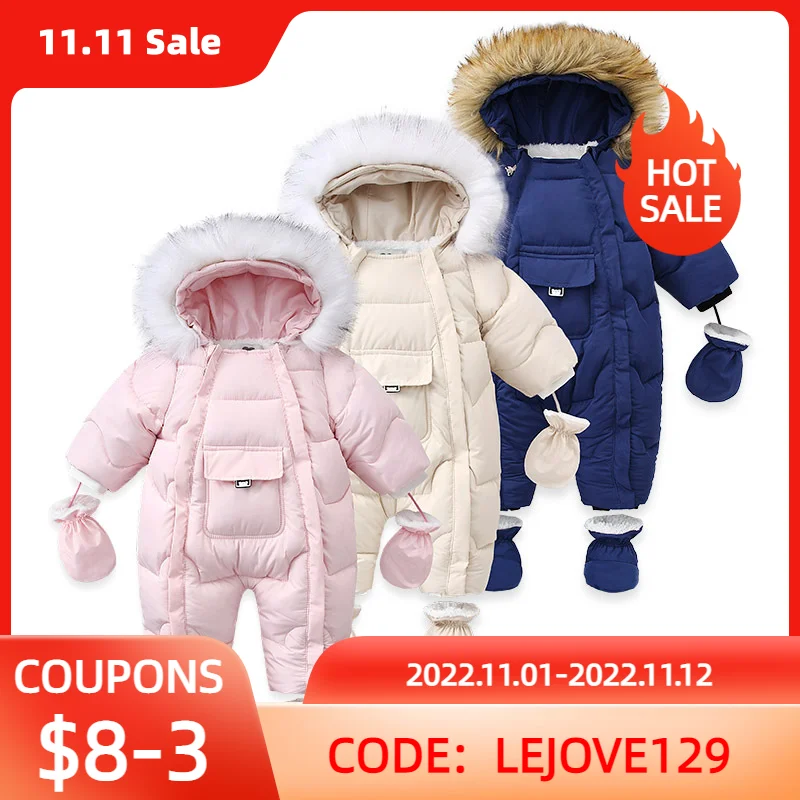 Newborn Baby Winter Clothes Autumn Baby Boys Thick Cotton Jumpsuit Hooded Romper for Girls Infant Costumes 6-24M
Newborn Baby Winter Clothes Autumn Baby Boys Thick Cotton Jumpsuit Hooded Romper for Girls Infant Costumes 6-24M