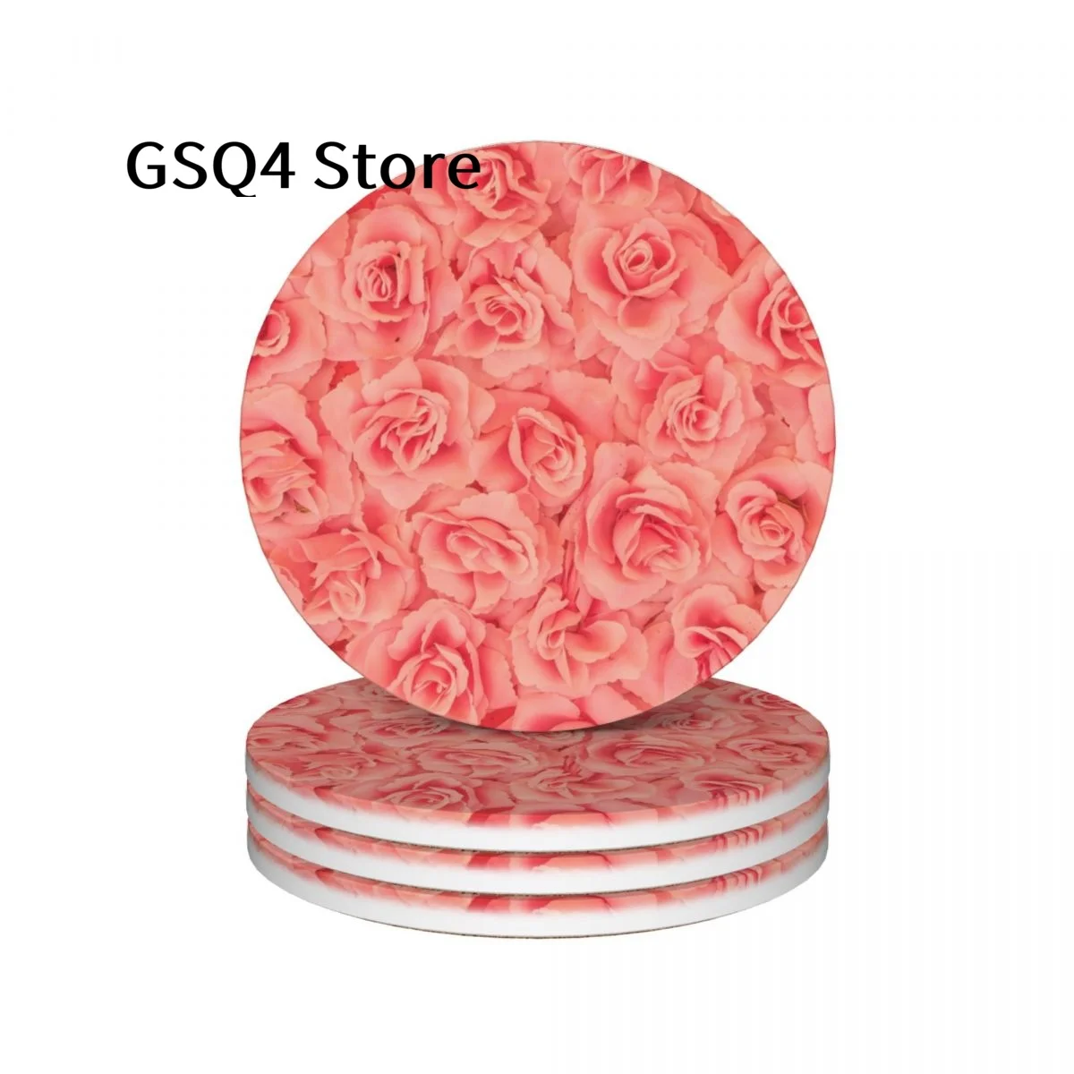 Pink Rose Coasters of Drinks Set of 4 Cup Holders Water Absorbing Ceramic Drinks Coaster for Home Kitchen Gift Decor
Pink Rose Coasters of Drinks Set of 4 Cup Holders Water Absorbing Ceramic Drinks Coaster for Home Kitchen Gift Decor