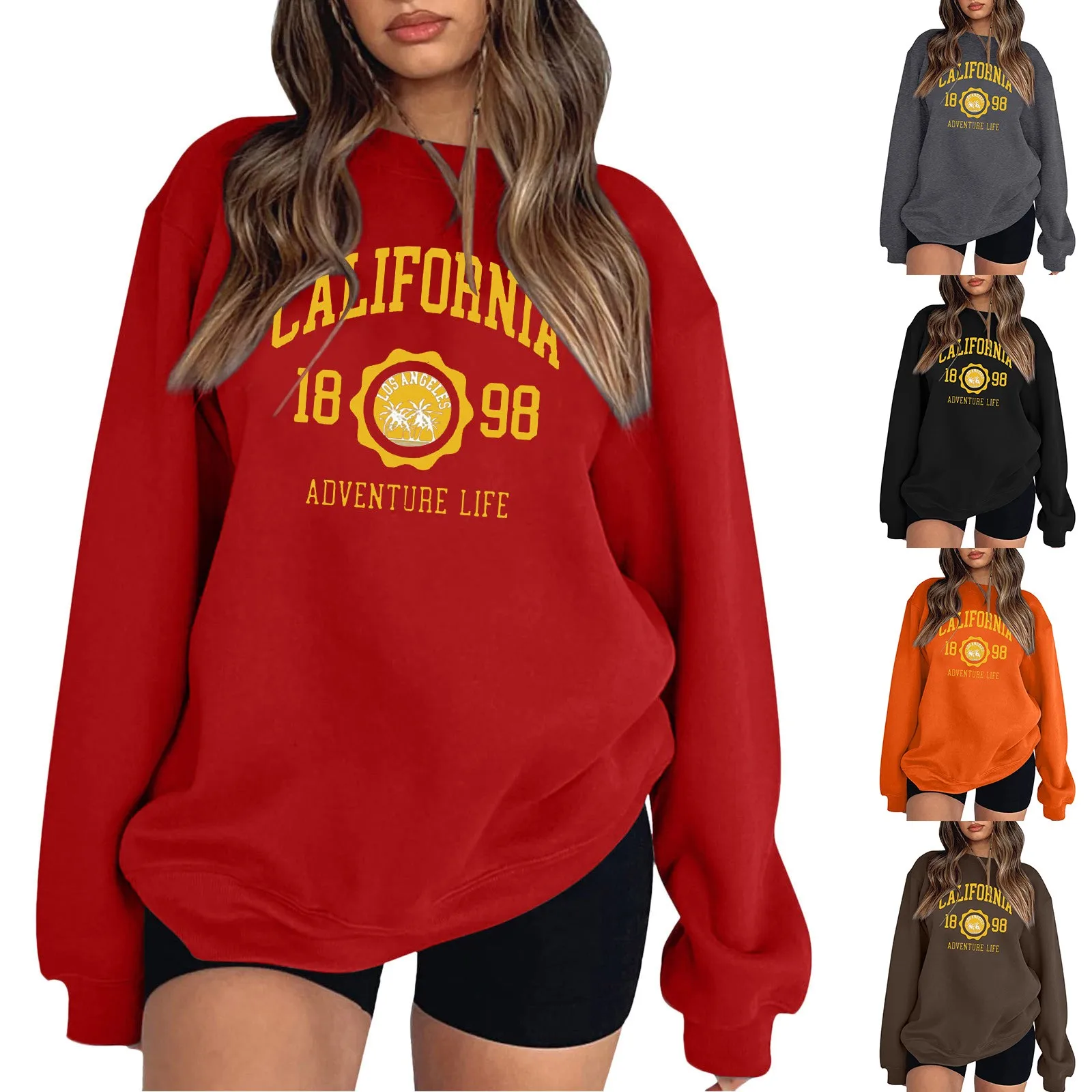 Womens Fashion Casual Long Sleeve Crew Neck Sweatshirts Printed Pullover Hoodless Sweatshirts Top 90s Exercise Graphic
Womens Fashion Casual Long Sleeve Crew Neck Sweatshirts Printed Pullover Hoodless Sweatshirts Top 90s Exercise Graphic