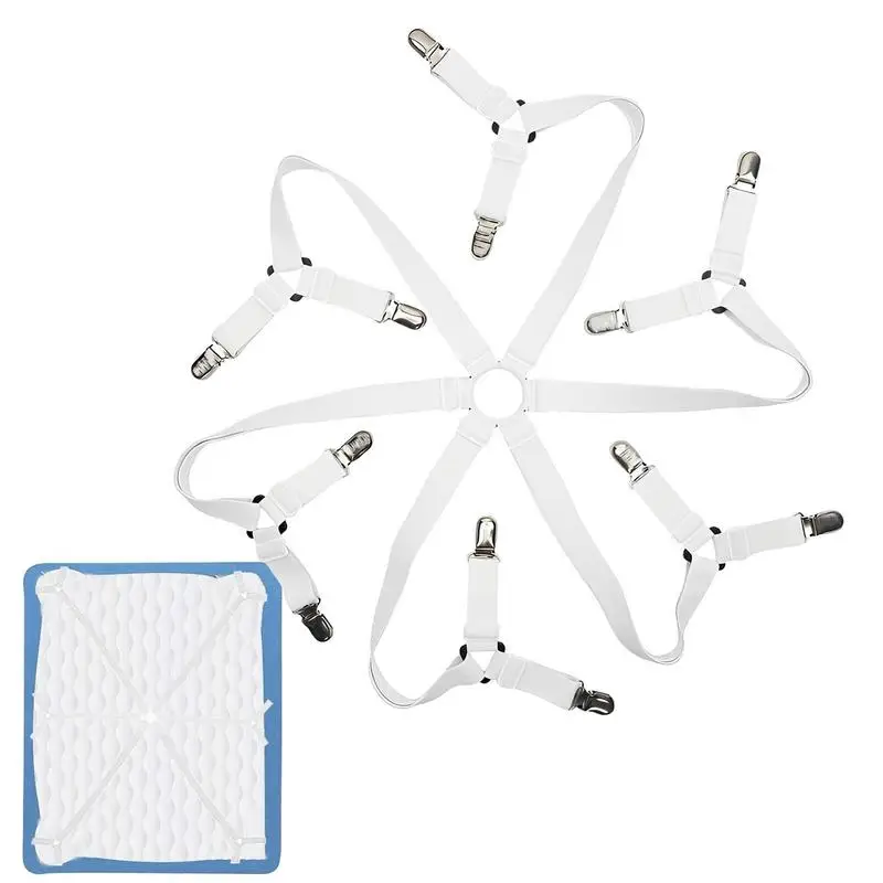Sheet Suspenders Mattress Clips To Keep Sheets On Fitted Sheet Straps 6 Way Cross With 12 Heavy Duty Clips For Bed Sheets
Sheet Suspenders Mattress Clips To Keep Sheets On Fitted Sheet Straps 6 Way Cross With 12 Heavy Duty Clips For Bed Sheets