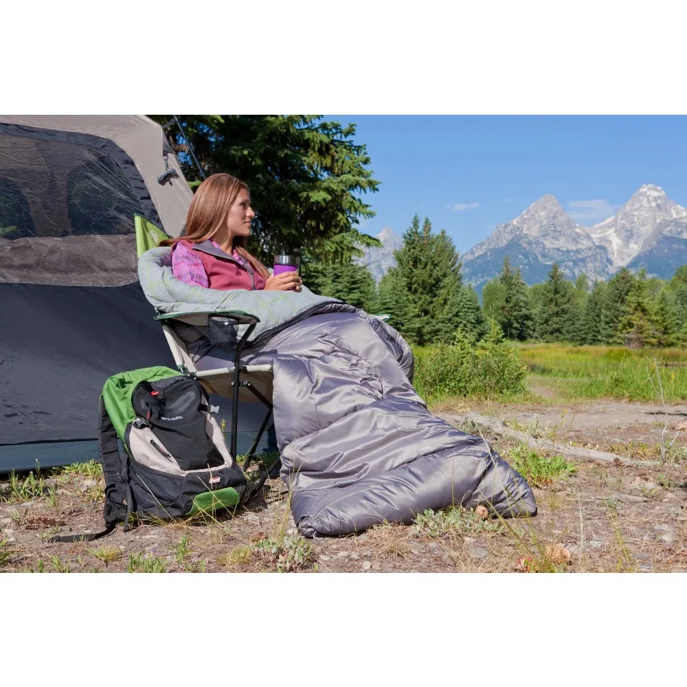 Winter Camping Supplies New Base Lassen 20-Degree Cold Weather Rectangular Adult Sleeping Bag Inflatable Couch 33”x75“ Grey Camp
Winter Camping Supplies New Base Lassen 20-Degree Cold Weather Rectangular Adult Sleeping Bag Inflatable Couch 33”x75“ Grey Camp