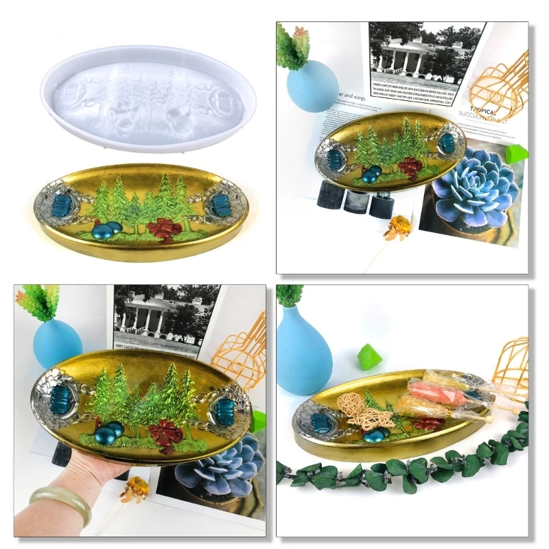 Resin Tray Mould Christmas Oval Shape Tray Epoxy Resin Casting Mold DIY Craft
Resin Tray Mould Christmas Oval Shape Tray Epoxy Resin Casting Mold DIY Craft