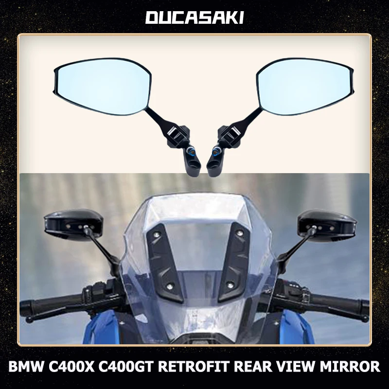 For BMW C400X C400GT Motorcycle Accessories Black Blue-Faced Anti-Glare Rearview Side Mirrors CNC Aluminum Alloy Retrofit Mirror
For BMW C400X C400GT Motorcycle Accessories Black Blue-Faced Anti-Glare Rearview Side Mirrors CNC Aluminum Alloy Retrofit Mirror