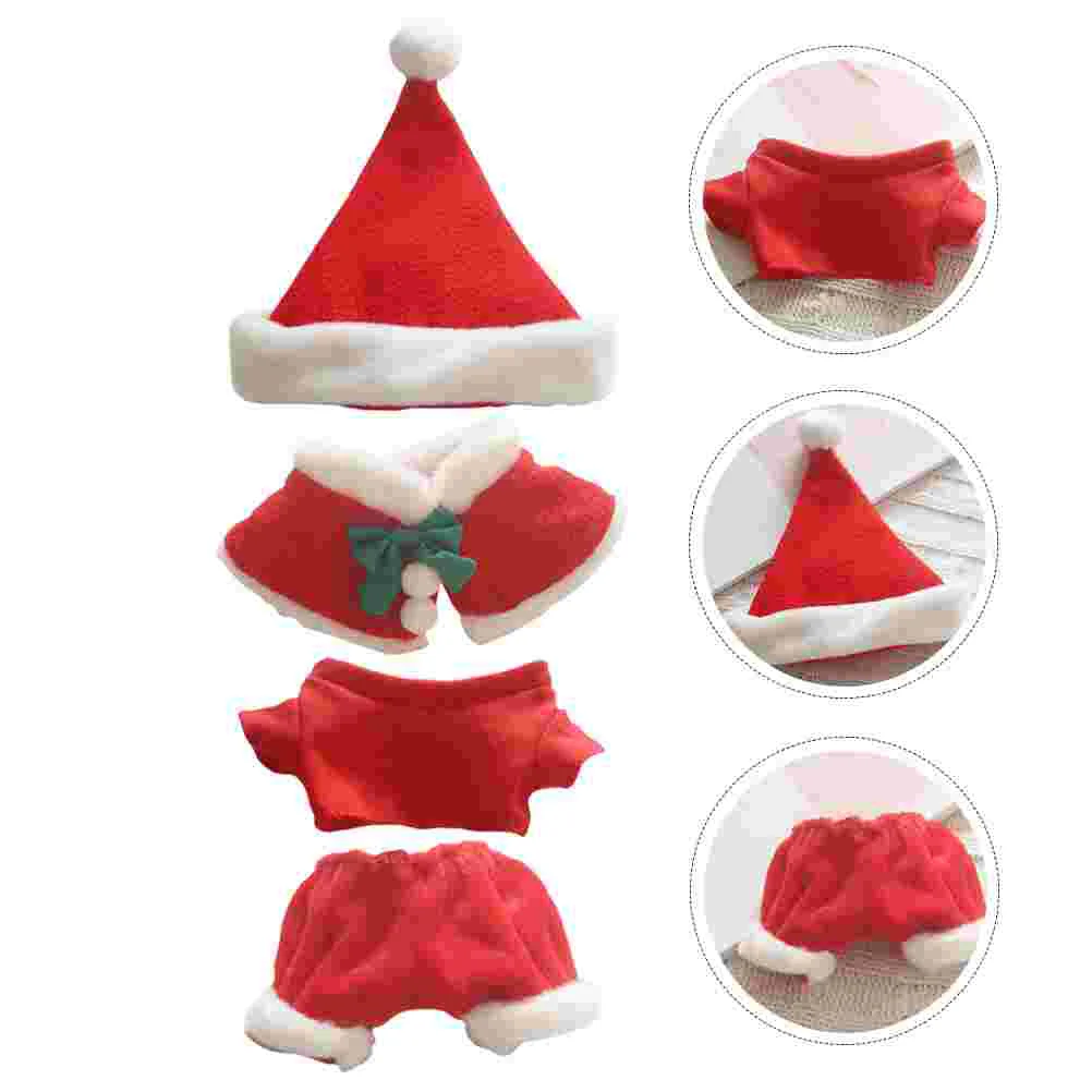 4pcs Christmas Clothes Sets Miss Santa Short Cloak Santa Hat for 20cm Dolls Miniature Accessories ( Red )
4pcs Christmas Clothes Sets Miss Santa Short Cloak Santa Hat for 20cm Dolls Miniature Accessories ( Red )
