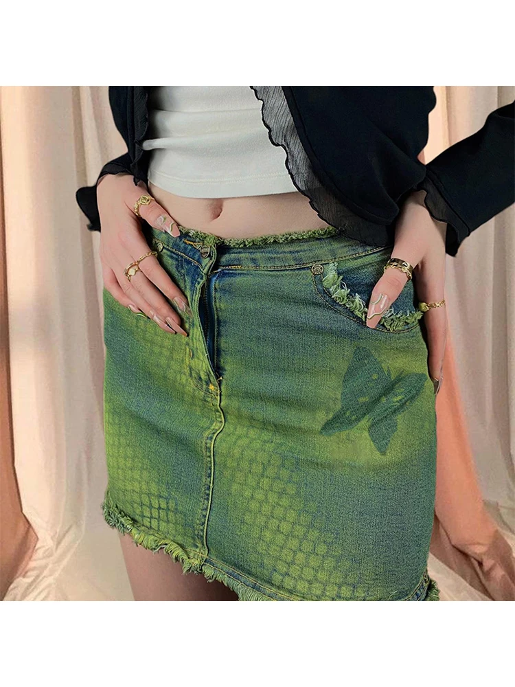 2023 Summer Women Japanese Fashion 2000s Aesthetic Harajuku Vintage Mini Denim Skirt High Waist Gyaru Y2k Streetwear Hot Tide
2023 Summer Women Japanese Fashion 2000s Aesthetic Harajuku Vintage Mini Denim Skirt High Waist Gyaru Y2k Streetwear Hot Tide