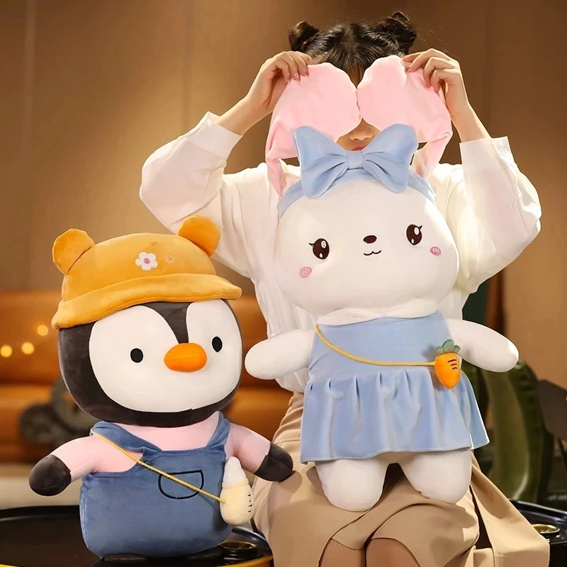 45/60cm Cartoon Plush Penguin Bear Rabbit With Bag Toy Animal Penguin Doll Home Decor Nice Birthday Gift for Kids
45/60cm Cartoon Plush Penguin Bear Rabbit With Bag Toy Animal Penguin Doll Home Decor Nice Birthday Gift for Kids