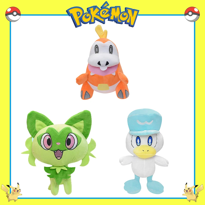 TAKARA TOMY Pokemon Plush Sprigatito Fuecoco Quaxly Stuffed Toy Anime Cartoon Pillow Doll Cute Xmas Birthday Gift for Kids Girls
TAKARA TOMY Pokemon Plush Sprigatito Fuecoco Quaxly Stuffed Toy Anime Cartoon Pillow Doll Cute Xmas Birthday Gift for Kids Girls