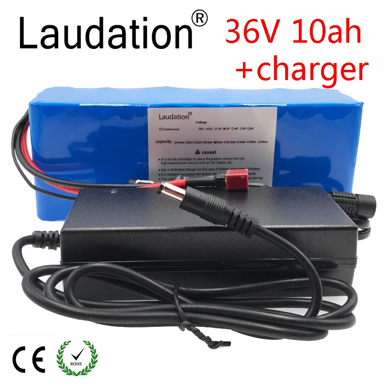 Laudation 36V battery 10ah 500W High Power And Capacity 18650 Li-Ion Battery Motorcycle Electric Car Bicycle Scooter With BMS
Laudation 36V battery 10ah 500W High Power And Capacity 18650 Li-Ion Battery Motorcycle Electric Car Bicycle Scooter With BMS