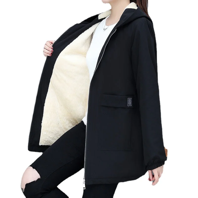 M-4XL Women Quilted Coat Winter Autumn Fleece Jacket Coats 2023 Loose Hooded Mid Long Overcoat Zipper Pocket Female Basic Coat
M-4XL Women Quilted Coat Winter Autumn Fleece Jacket Coats 2023 Loose Hooded Mid Long Overcoat Zipper Pocket Female Basic Coat