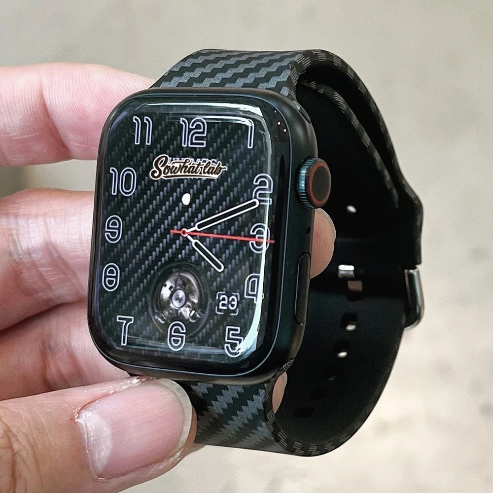 Watch case+Strap for Apple watch 44mm 40mm 45mm 41mm 42mm 38mm Carbon Fiber Silicone Belt bracelet iwatch series 7 6 SE 4 3 Band
Watch case+Strap for Apple watch 44mm 40mm 45mm 41mm 42mm 38mm Carbon Fiber Silicone Belt bracelet iwatch series 7 6 SE 4 3 Band