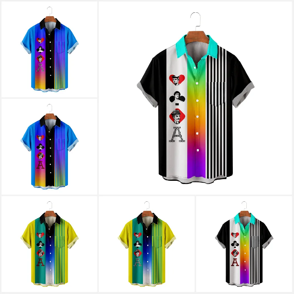 Мужская одежда для отдыха, гавайская рубашка на пуговицах, Мужская модная Лоскутная Блузка с принтом, однобортный Пляжный топ с коротким рукавом
Мужская одежда для отдыха, гавайская рубашка на пуговицах, Мужская модная Лоскутная Блузка с принтом, однобортный Пляжный топ с коротким рукавом