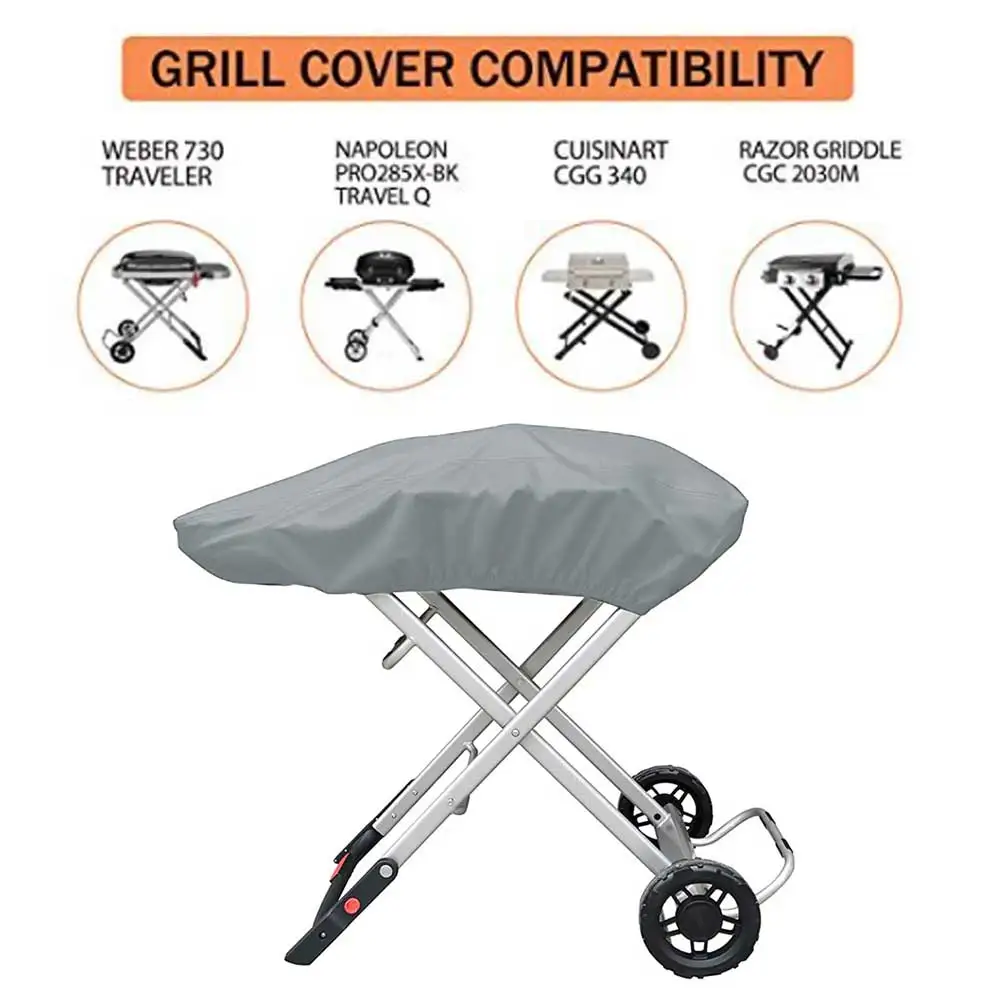 Grill Cover For Weber 9010001 Traveler Portable Gas Grill Heavy Duty Waterproof Grey Grill Cover 101*49*25cm BBQ Cover
Grill Cover For Weber 9010001 Traveler Portable Gas Grill Heavy Duty Waterproof Grey Grill Cover 101*49*25cm BBQ Cover
