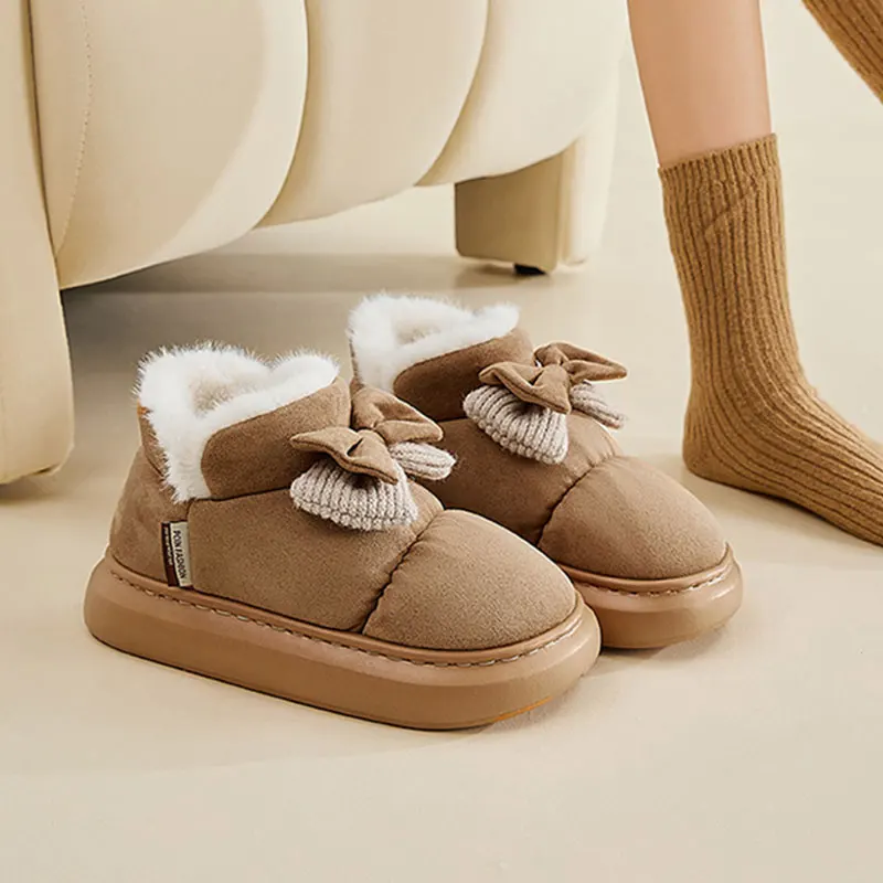 Mo Dou Women's Snow Boots Cute Bowknot Non Slip Outdoor Winter Shoes Girls Thick Plush Lining Cotton Shoes Slip on Ankle Boots
Mo Dou Women's Snow Boots Cute Bowknot Non Slip Outdoor Winter Shoes Girls Thick Plush Lining Cotton Shoes Slip on Ankle Boots