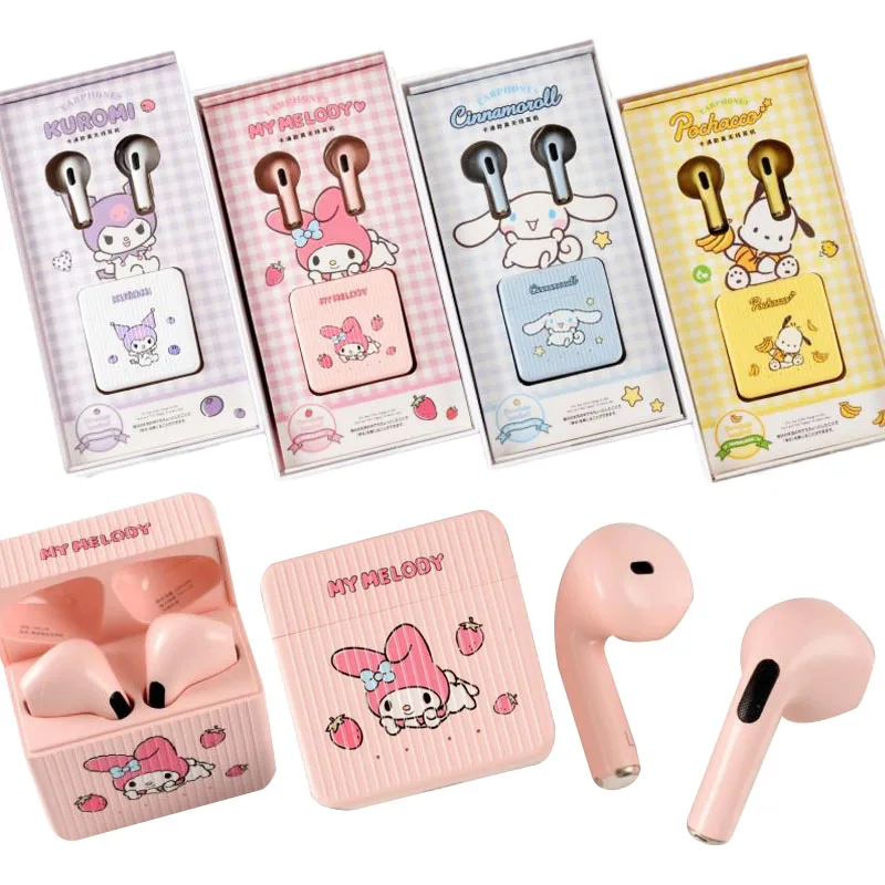 2023 Kawaii Sanrio Wireless Headphones My Melody Kuromi Cinnamoroll Pom Pom Purin Tws Bluetooth Earphones Girls Sport Headset
2023 Kawaii Sanrio Wireless Headphones My Melody Kuromi Cinnamoroll Pom Pom Purin Tws Bluetooth Earphones Girls Sport Headset
